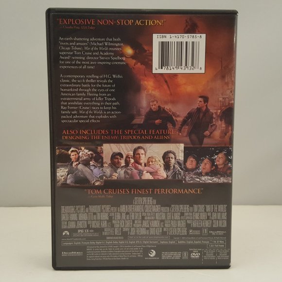 WAR OF THE WORLDS DVD Full Screen 2005 USED - Picture 2 of 9